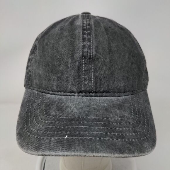 Unbranded Slideback Hat Gray OSFM Solid Adjustable 6 Panel Blank - Picture 2 of 8